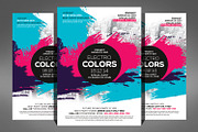 Electro Color Flyer, a Flyer Template by Graphic Templates (Thumbnail 1 of 4)
