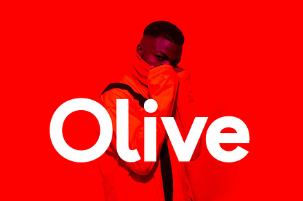 Olive Display, a Sans Serif Font by Foxtype