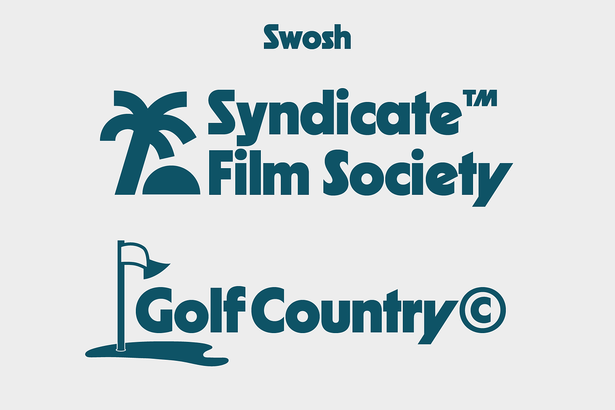 Swosh - Geometric Display Font, a Sans Serif Font by Pipello Grafik (Photo 13 of 14)