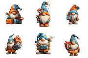 Christmas Gnome Gift Box Clipart, an Illustration by DreamArtGraphic (Thumbnail 3 of 4)