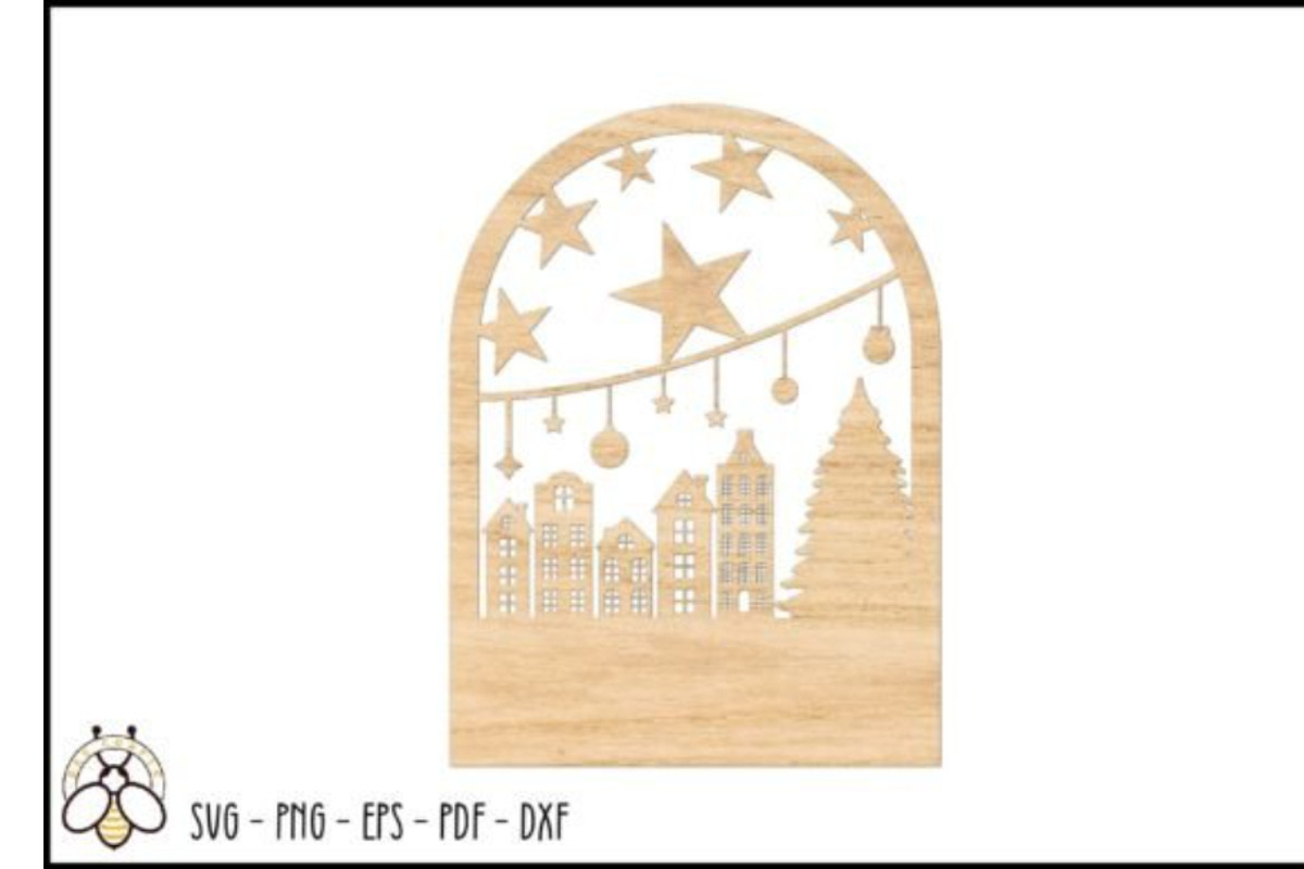 Laser Cut Christmas Cards, an Object Graphic by BeeCraftR (Photo 13 of 13)