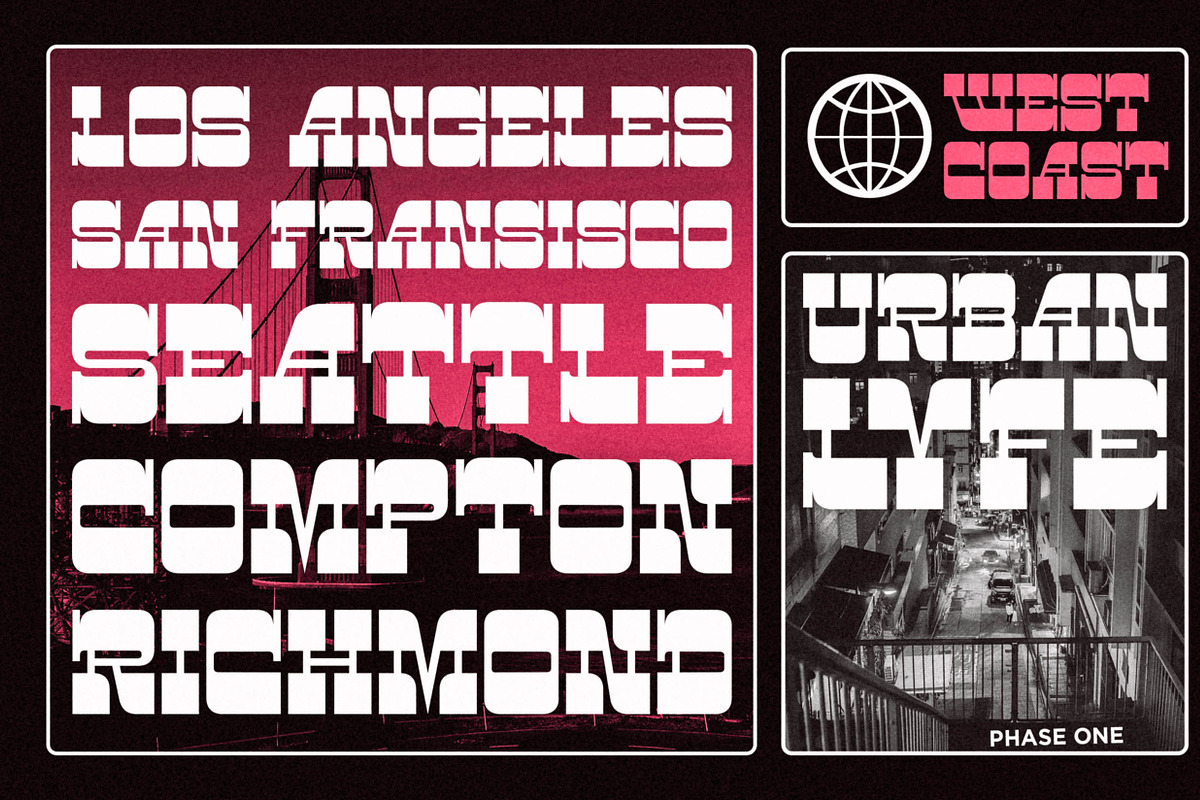 RENIN - Edgy Slab Serif Display Font preview 8