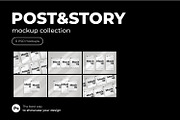 Instagram Post&Story mockup, an Advertising Mockup by tinuwiell (Thumbnail 2 of 2)