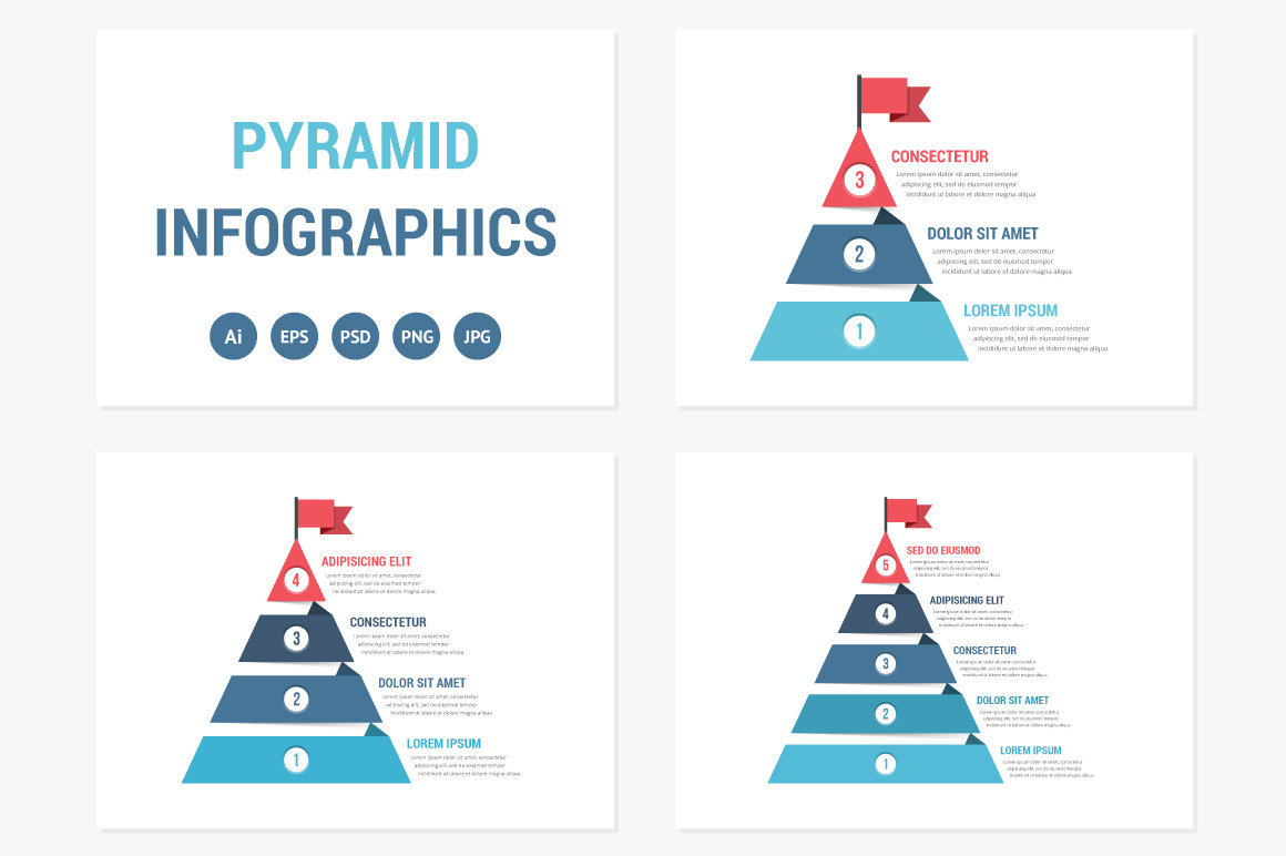 Pyramid Infographics, a Graphic by PixMarket | Creative Market