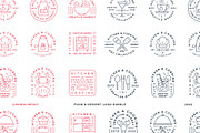 Food & Dessert Logo Bundle, a Food Illustration by The Monoline Guy (Thumbnail 4 of 4)