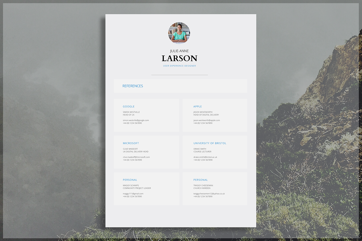Creative Resume Template, a Resume Template by introDuice - CV / Resumes (Photo 5 of 6)