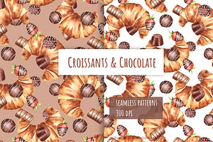 Croissants & Chocolate Pattern