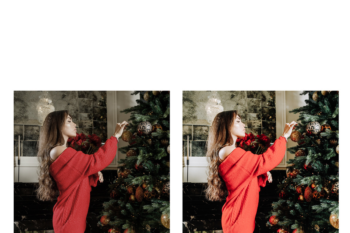 10 Christmas Lightroom Presets, a Preset Add-On by MockTurtleStudio (Photo 5 of 11)