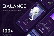 Balance Mobile App UI KIT, an App Template by No.13 (Thumbnail 1 of 6)