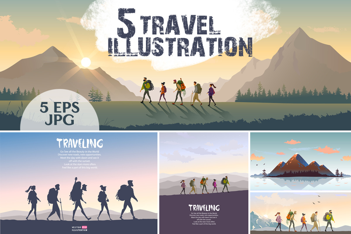 Travel people, a Person Illustration by JulianArt (Photo 1 of 6)