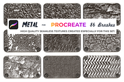 Metal brushes for Procreate, a Brush Add-On by Graphics Resources (Thumbnail 9 of 15)