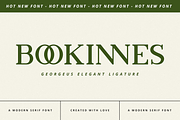 Bookinnes - Business Font, a Serif Font by RockboyStd (Thumbnail 1 of 12)
