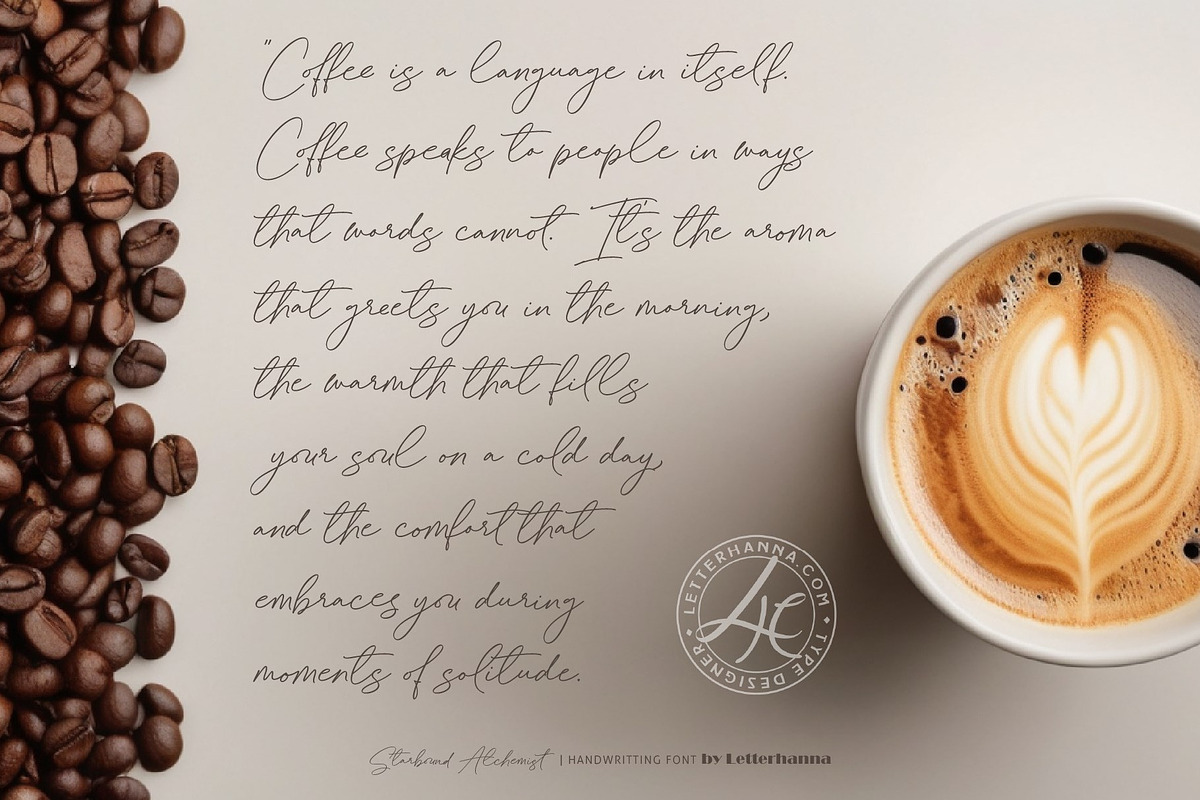 Starbound Alchemist, a Handwritten Font by Letterhanna Studio (Photo 14 of 20)