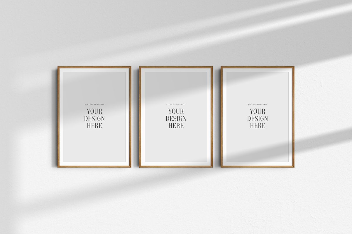 Frame Mockup BUNDLE 5:7 A4 Portrait, a Product Mockup by DESIGN BY nube (Photo 9 of 15)