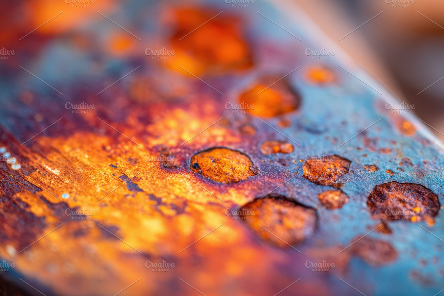 Vibrant rusted metal macro, a Background Photo by AlyaAnd