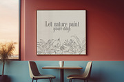 Line Art Tropical Flowers & Leaves, a Decorative Illustration by La Petite Line Art (Thumbnail 8 of 12)