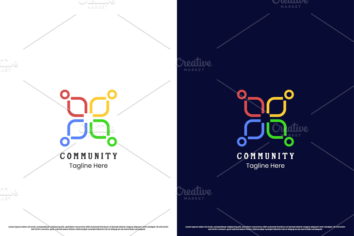 Community Group Logo Design Icon, a Branding & Logo Template by Morvana Crew
