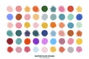 Watercolor vector stains & patterns, a Pattern Graphic by Ibrin's Shop (Thumbnail 3 of 7)