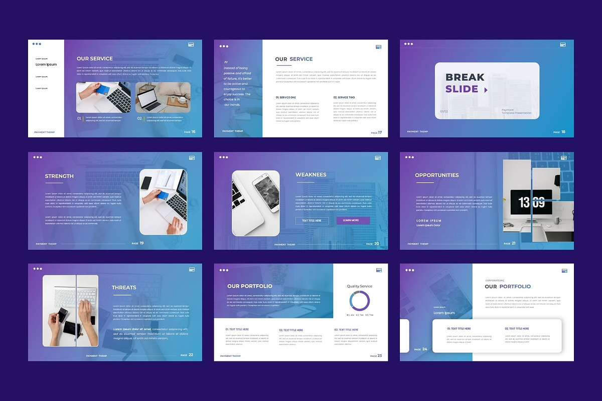 FEYMENT Digital Payment Google Slide, a Presentation Template by Rizki Herdian (Photo 4 of 5)