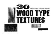30 Wood Type Textures. Pack N2., a Texture Graphic by Letterpress Corner (Thumbnail 1 of 5)