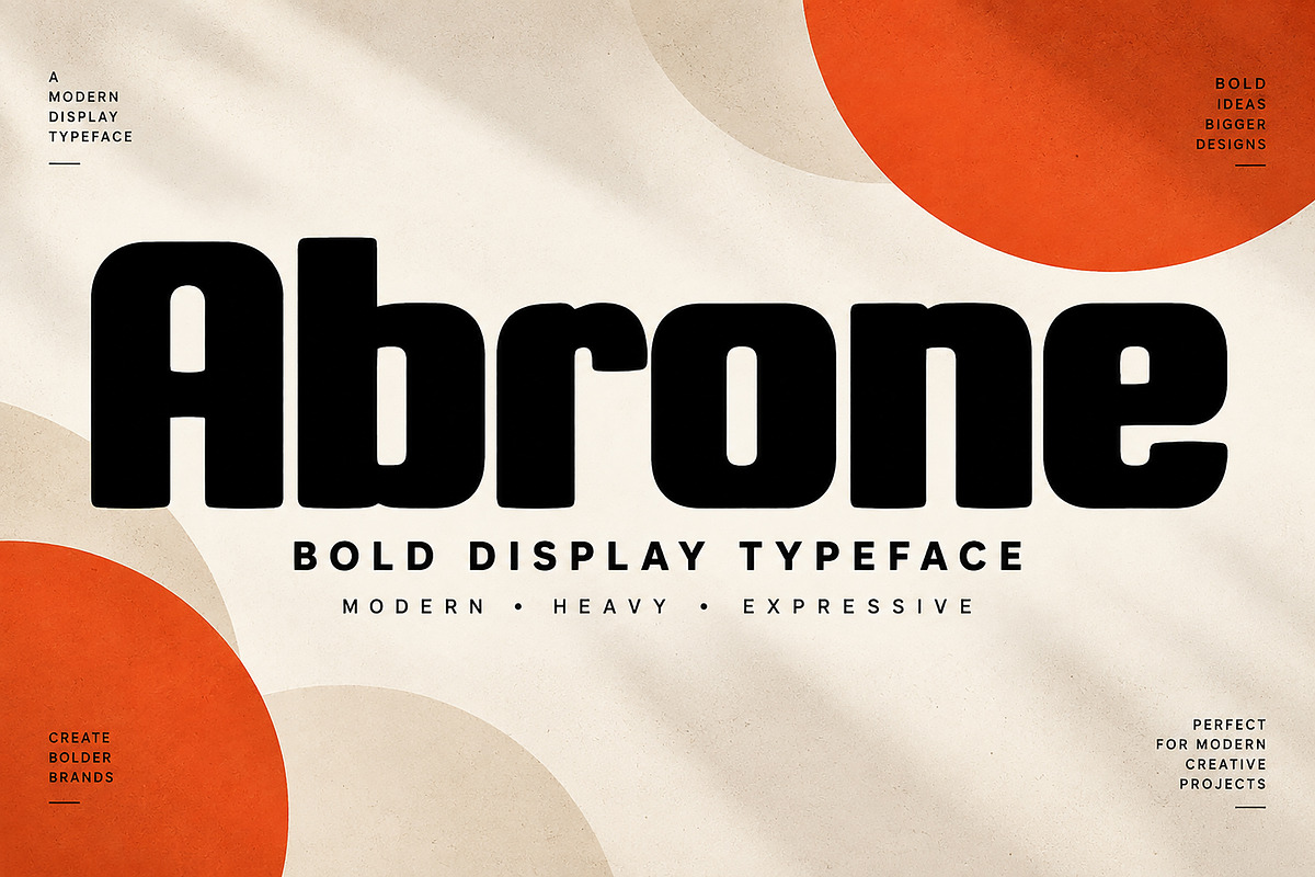 Abrone — Bold letters, a Script Font by Wow Magic (Photo 1 of 5)