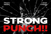 Strong Punch Sport Font, a Font by PutraCetol Studio (Thumbnail 1 of 5)