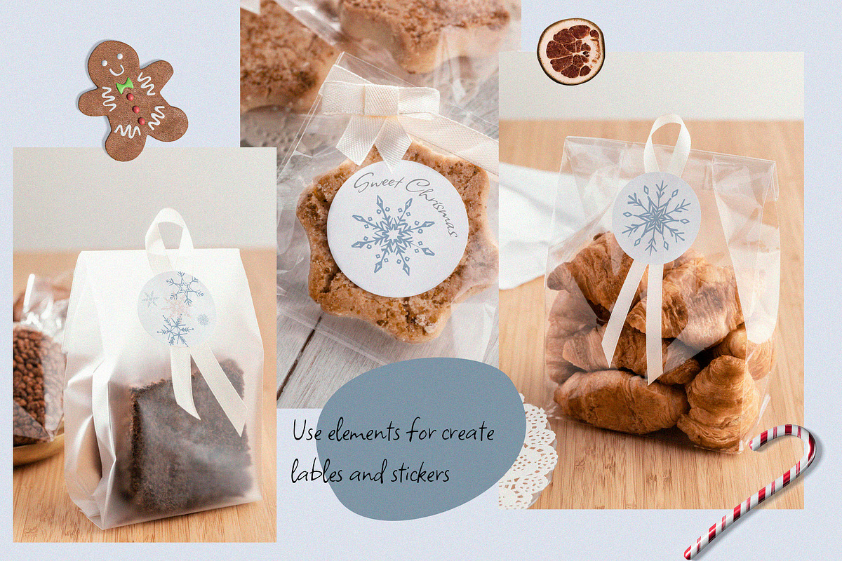 Snowflake  handraw vector collection, an Object Graphic by svetlatek (Photo 5 of 7)