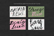 Dirty Luxe: Inky Messy Script Font, a Script Font by AnMark (Thumbnail 12 of 12)