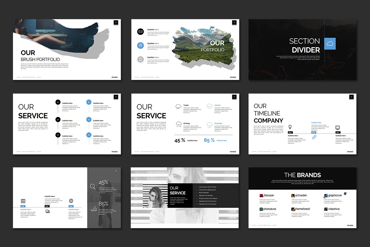 Power Powerpoint Presentation, a Presentation Template by Stock Shape (Photo 6 of 8)