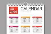 Calendar 2026 Layout Template, a Stationery Template by MightyDesign (Thumbnail 2 of 6)