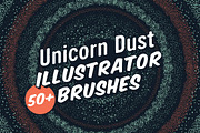 Unicorn Dust Illustrator Brushes, a Brush Add-On by MarkieAnn Creative (Thumbnail 1 of 6)