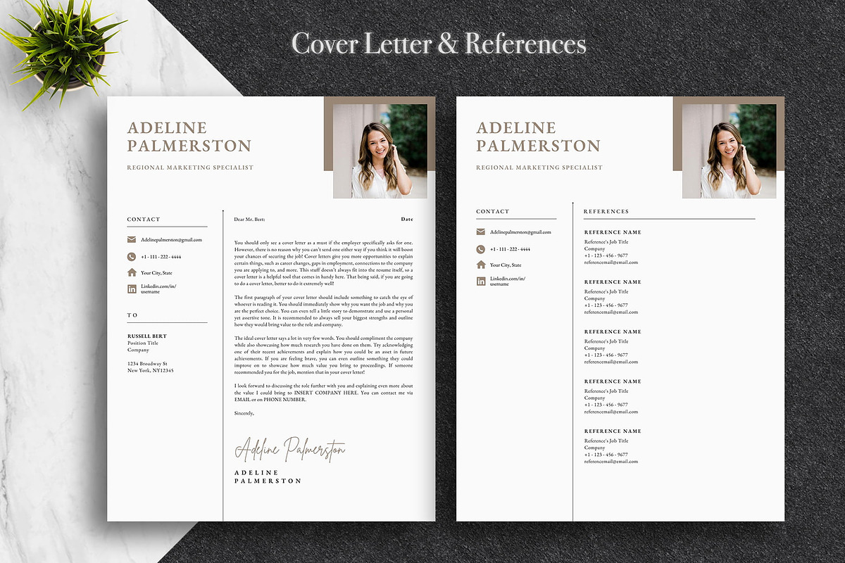 Professional Canva CV Template Pack, a Resume Template by Lux Resume (Photo 4 of 9)