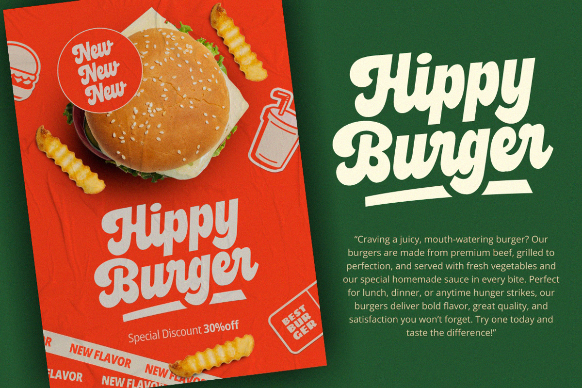 Mister Flavor Font, a Script Font by HansCo Studio (Photo 7 of 10)