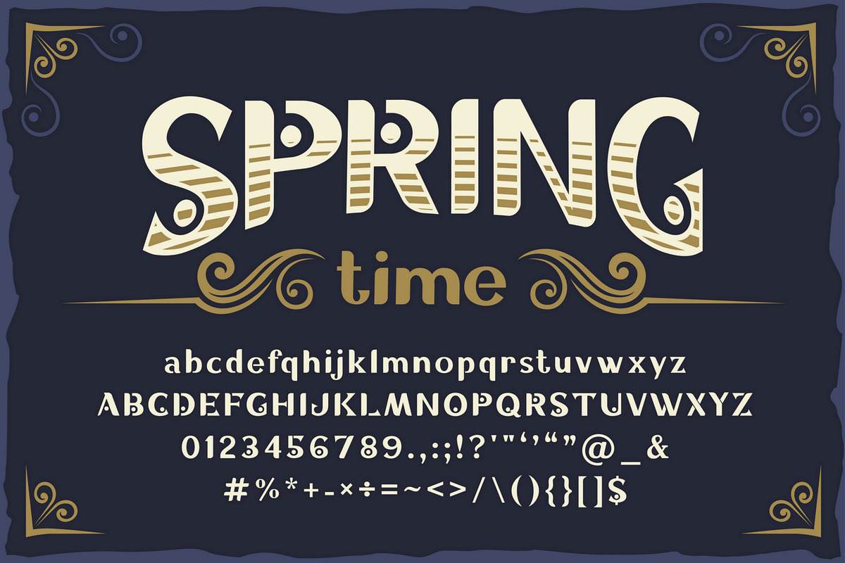 10 Vintage Font Families Bundle, a Font by Fractal fonts & graphics (Photo 6 of 31)