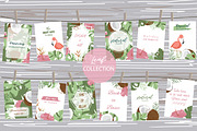 12 cute tropical design cards1#, a Card Template by Piixypeach (Thumbnail 1 of 3)