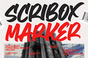 Scribox Marker – Bold Street Brush, a Handwritten Font by decographstud (Thumbnail 1 of 8)
