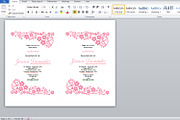 Bridal Shower Invitation Template, a Stationery Template by retrographix (Thumbnail 3 of 3)