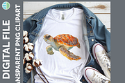 Sea Turtle Illustration Bundle PNG, an Animal Illustration by Enliven Designs (Thumbnail 4 of 8)