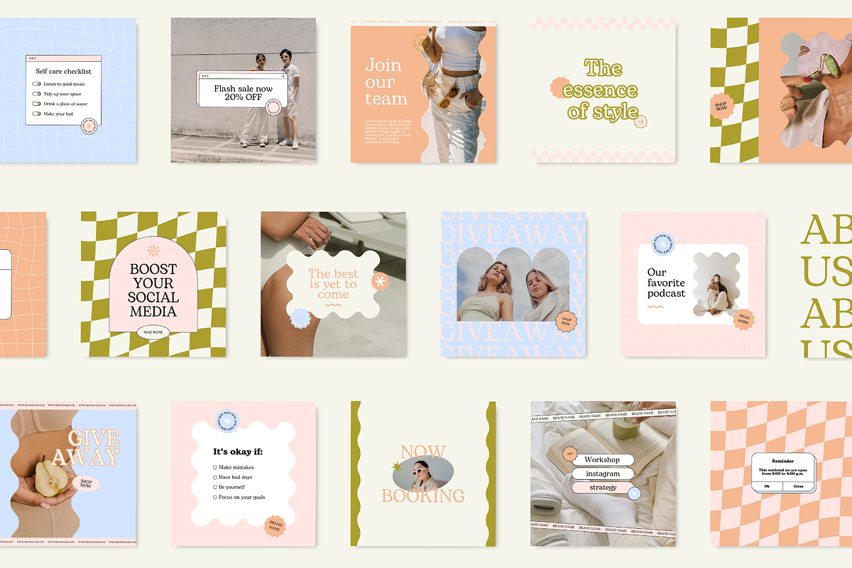 Aesthetic Instagram Post Template, a Social Media Template by Mila Estudio (Photo 3 of 4)