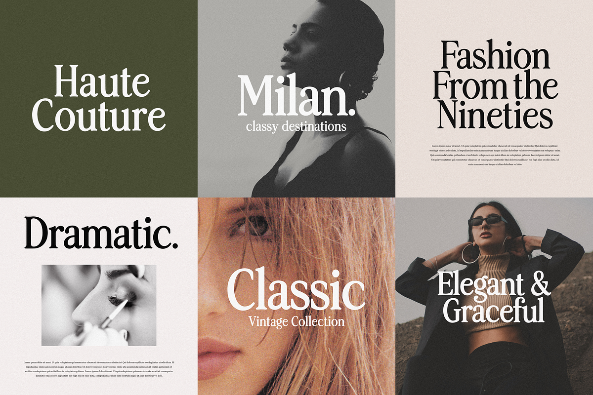 Nineties Revival Serif Font Family, a Serif Font by Studio Luxe Creative (Photo 2 of 5)