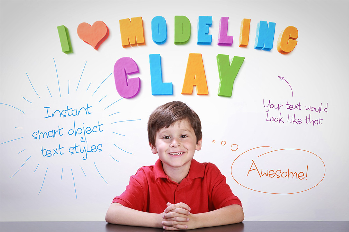 I ♥ Modeling Clay — Text Effects, a Layer Style Add-On by Design as Religion (Photo 1 of 4)