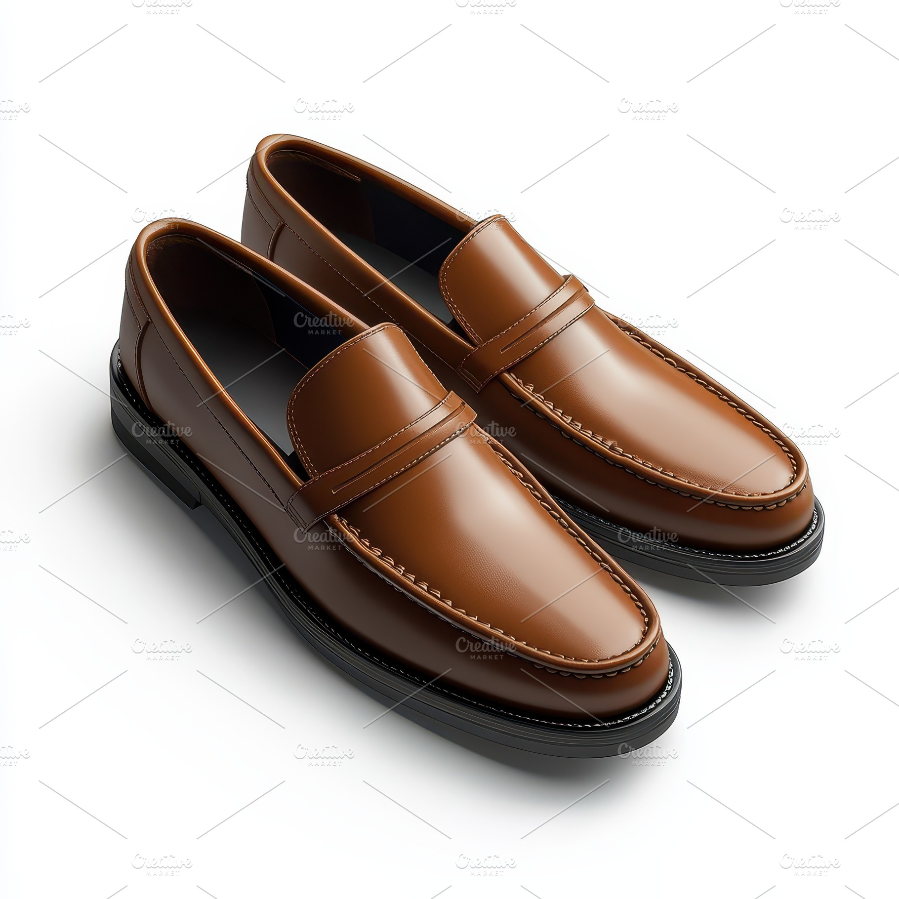 Brown Leather Loafers Men's Classic, a Beauty & Fashion Photo by Pixeness Studio