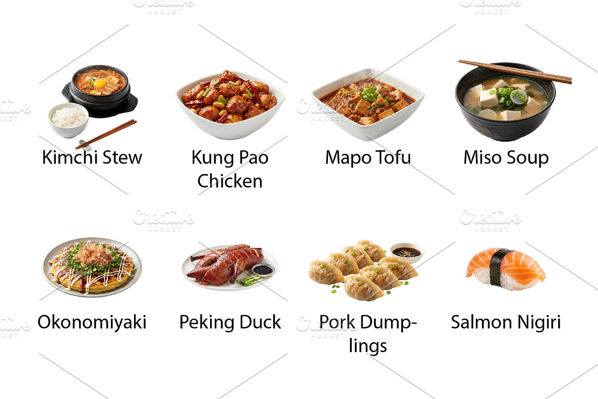 East Asian Culinary Journey - PNG, a Food Illustration by Nurlan's shop (Photo 3 of 4)