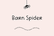 Barn Spider Cute Font, a Handwritten Font by Sofia Skoog (Thumbnail 1 of 11)