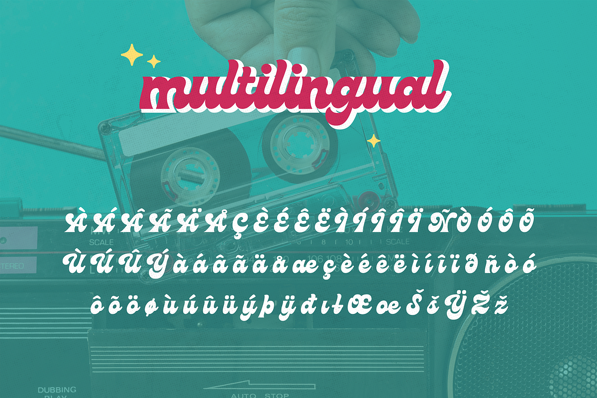 Moonlight - Groovy Disco Typeface, a Script Font by HipFonts (Photo 10 of 11)