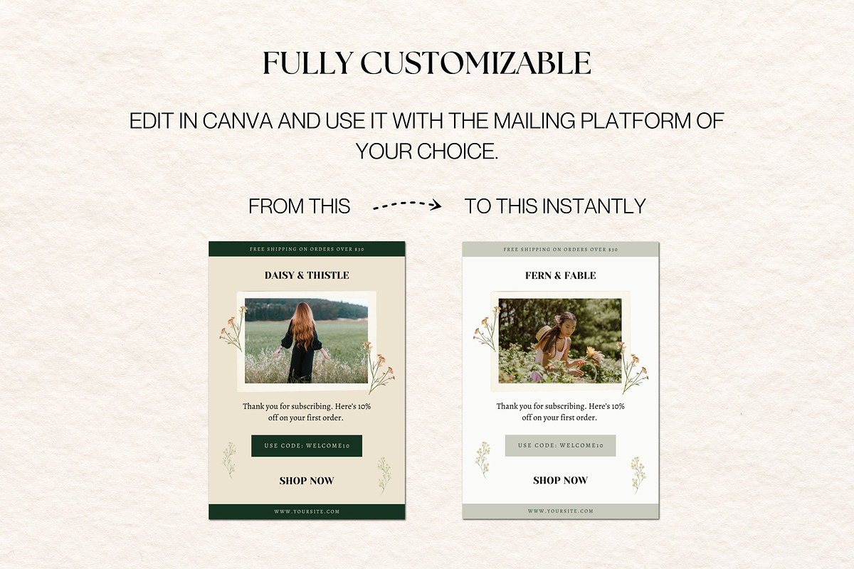 Canva Email Newsletter Templates, an Email Template by Deb Creative Studio (Photo 5 of 8)