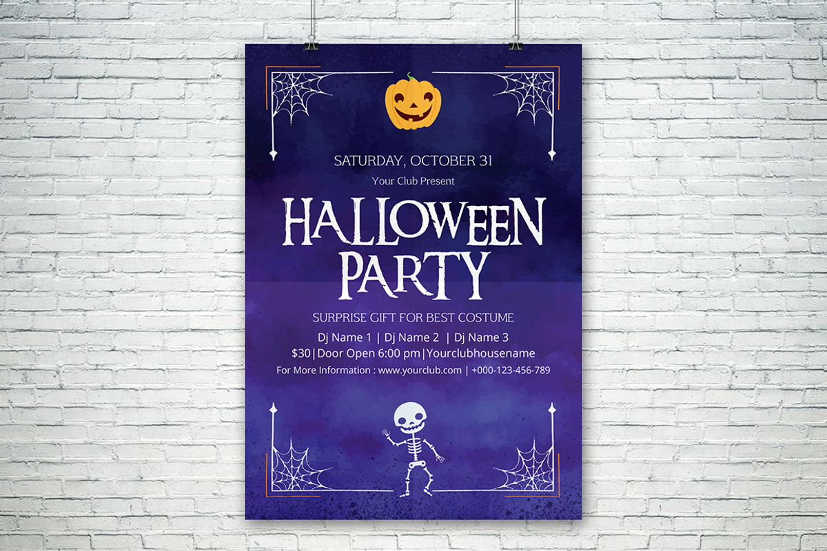 Halloween Flyer V-03, a Flyer Template by Rimana_Templatehive (Photo 2 of 3)