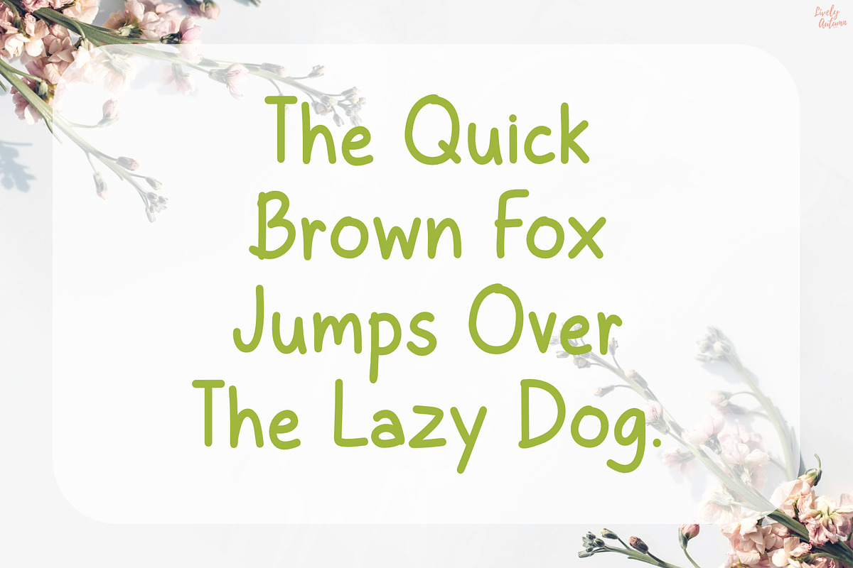 Botany | Handwriting Font, a Handwritten Font by LivelyAutumn11.11 (Photo 4 of 5)