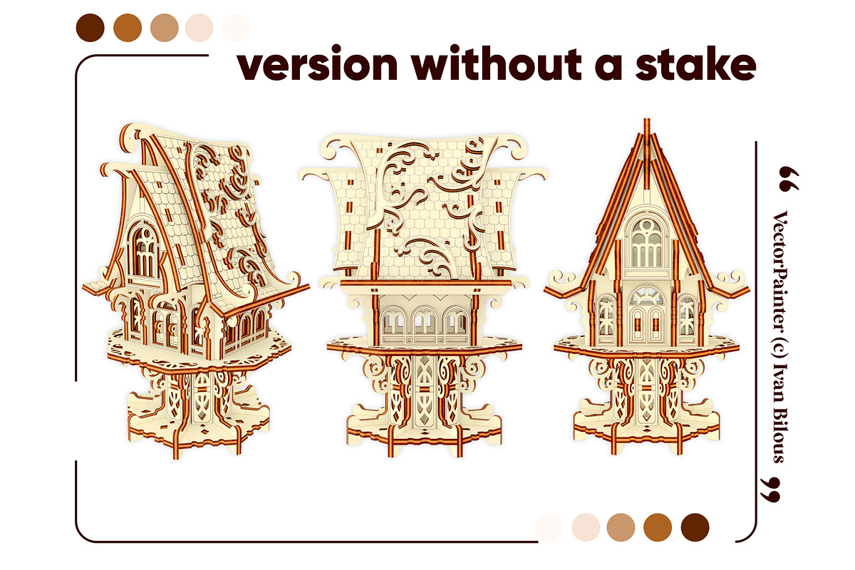 Garden Elf House - Laser Cut Design, an Object Graphic by VectorPainter (Photo 12 of 16)