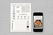 Wedding Newspaper Flyer Template, a Flyer Template by BrandPacks (Thumbnail 2 of 5)